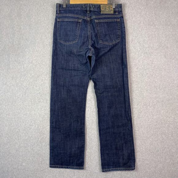 John Varvatos Mens 33 Authentic Fit Jeans Button Fly Blue Denim - Picture 5 of 10